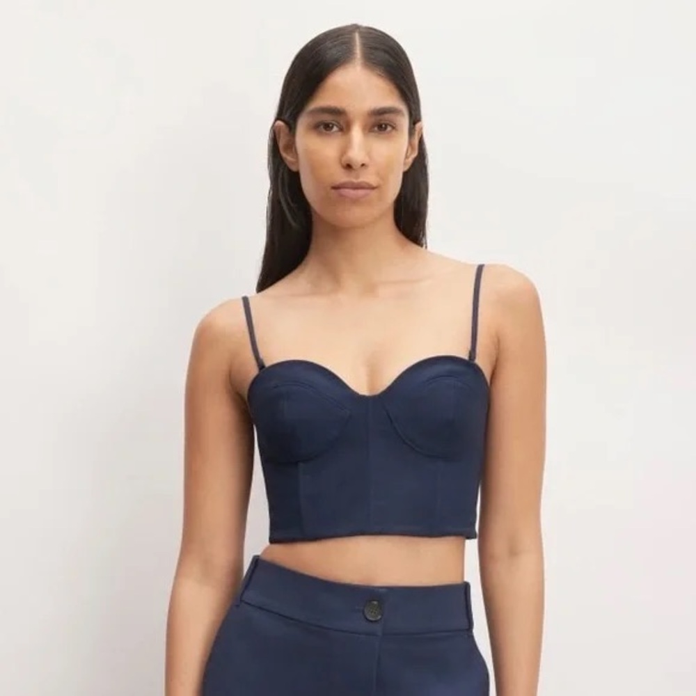 Everlane The Structured Cotton Bustier NWOT